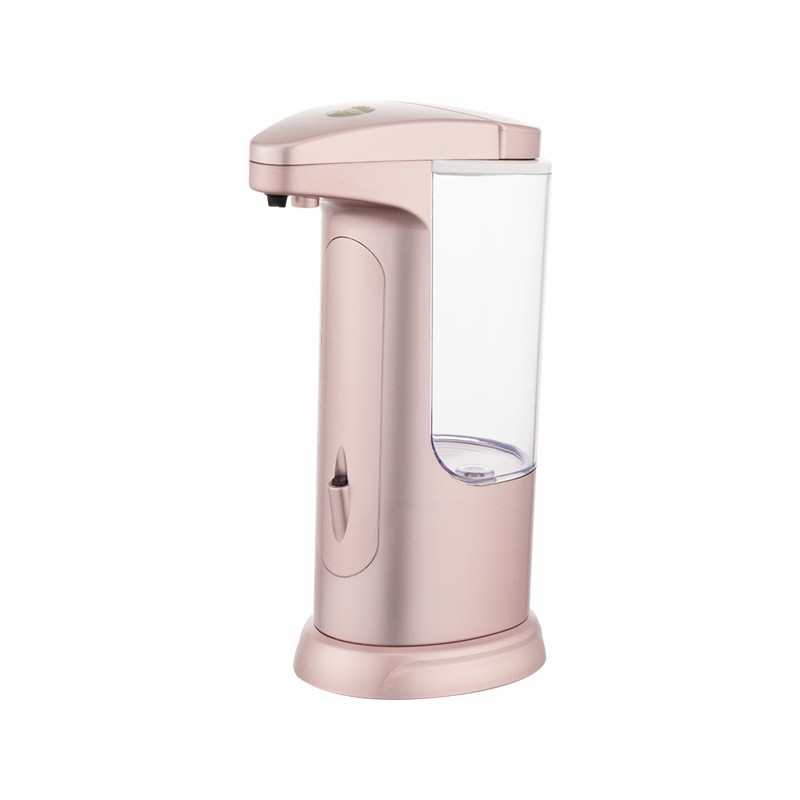 AD-1805 Dispensador automático de jabón con sensor dorado rosa de 370 ml